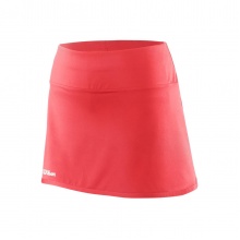 Wilson Tennis Skirt Team II 12.5in with Inner Shorts 2021 Coral Red Women